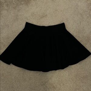 Elegant Black Skater Skirt